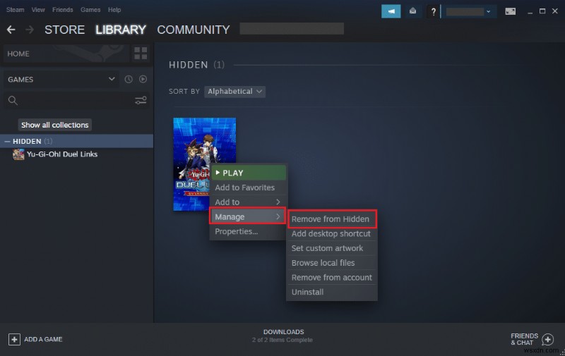 วิธีดูเกมที่ซ่อนอยู่บน Steam