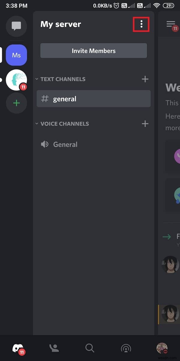 วิธีออกจากเซิร์ฟเวอร์ Discord 