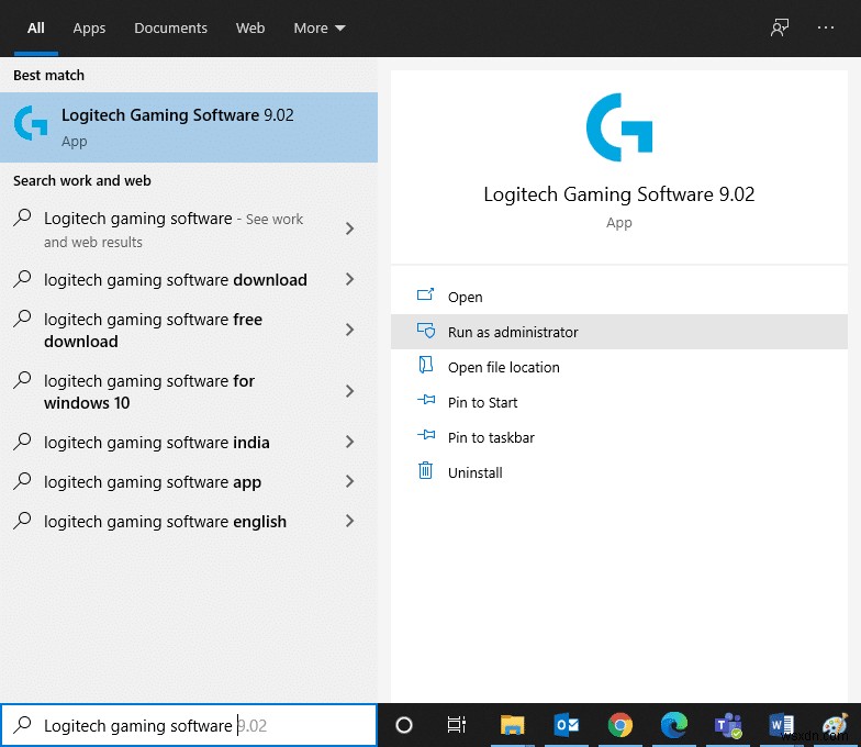 แก้ไข Logitech Gaming Software ไม่เปิดขึ้น 