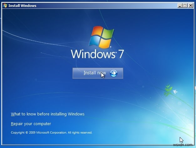 วิธีการติดตั้ง Windows 7 โดยไม่ต้องใช้แผ่นดิสก์ 