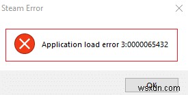 แก้ไขข้อผิดพลาดการโหลดแอปพลิเคชัน Steam 3:0000065432