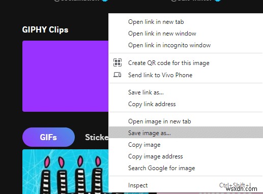 วิธีดาวน์โหลด GIF จาก GIPHY 