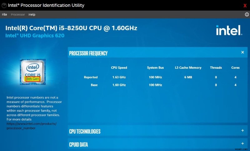 วิธีตรวจสอบแล็ปท็อปรุ่นโปรเซสเซอร์ของ Intel