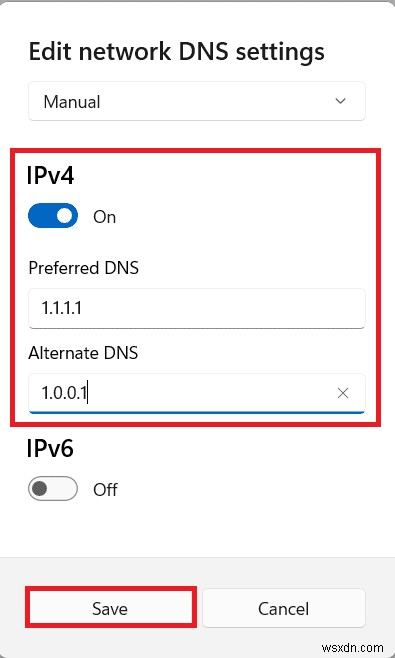 วิธีการเปลี่ยนเซิร์ฟเวอร์ DNS บน Windows 11