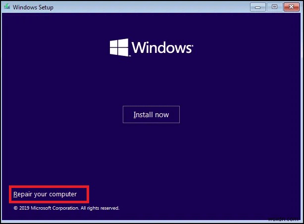 วิธีบูต Windows 10 เข้าสู่โหมดการกู้คืน 