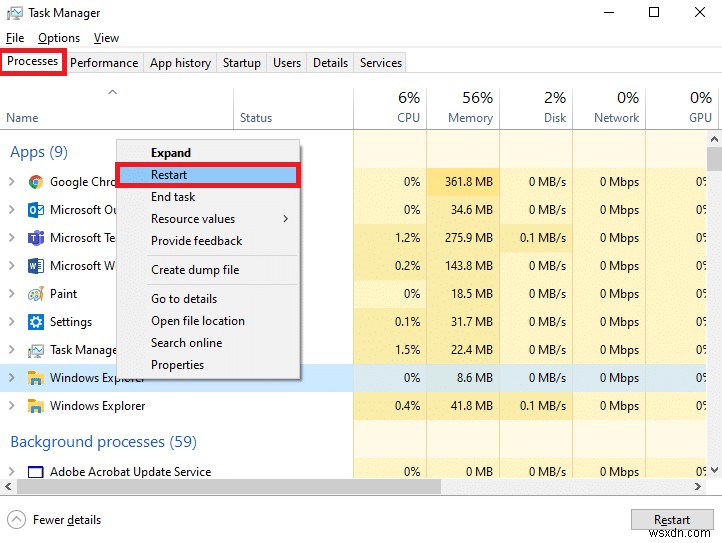 แก้ไขการค้นหาเมนูเริ่มของ Windows 10 ไม่ทำงาน 