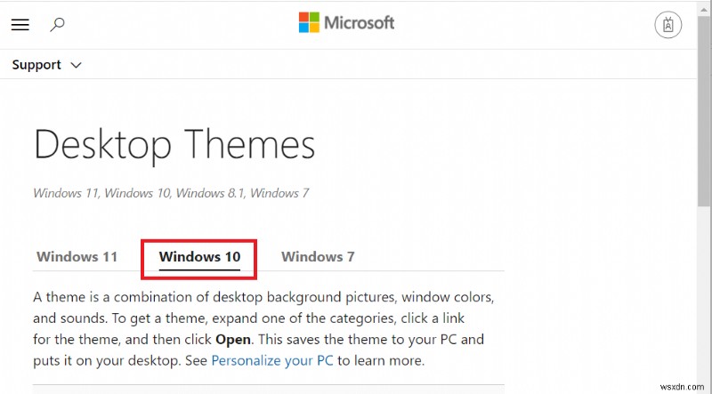 วิธีดาวน์โหลดธีมสำหรับ Windows 10 