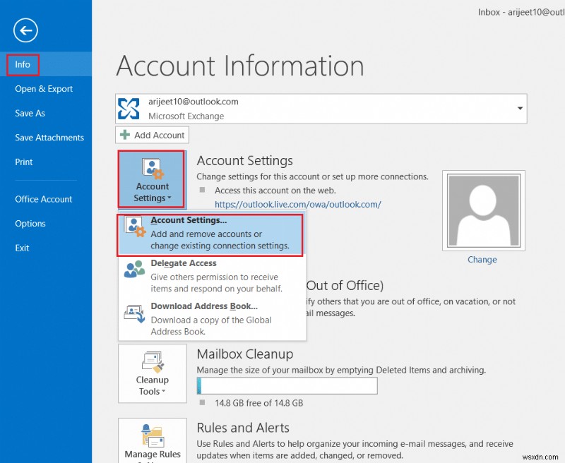 แก้ไขข้อความแจ้งรหัสผ่าน Outlook ปรากฏขึ้นอีกครั้ง