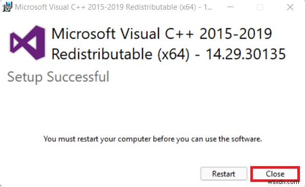 แก้ไข VCRUNTIME140.dll ที่หายไปใน Windows 11 