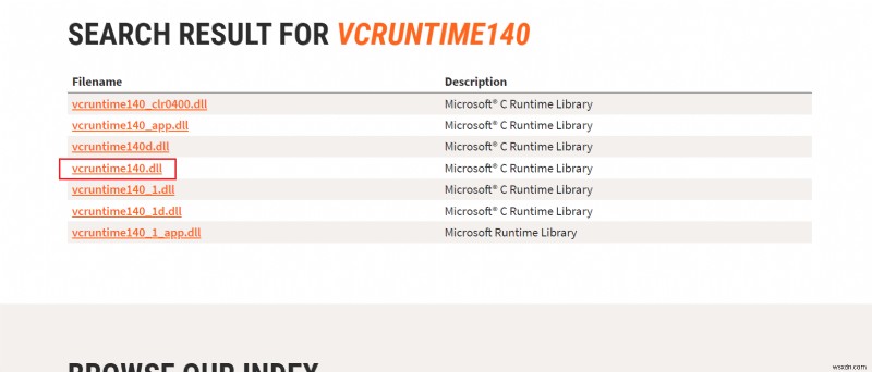 แก้ไข VCRUNTIME140.dll ที่หายไปใน Windows 11 
