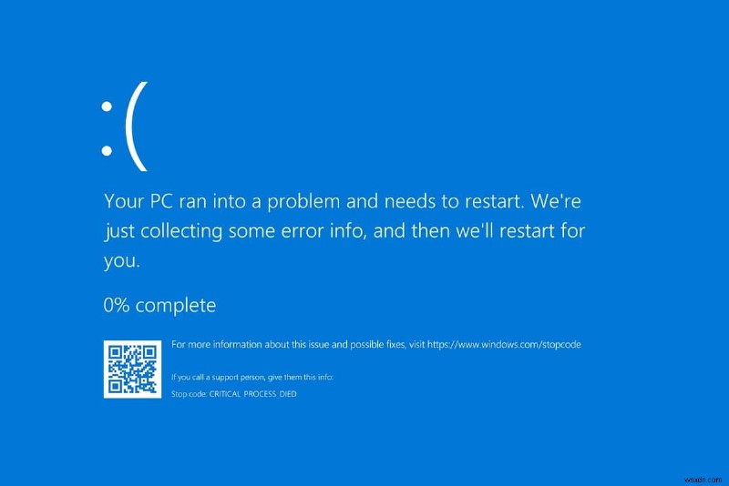 แก้ไขข้อผิดพลาดที่สำคัญในกระบวนการเสียชีวิตใน Windows 11 