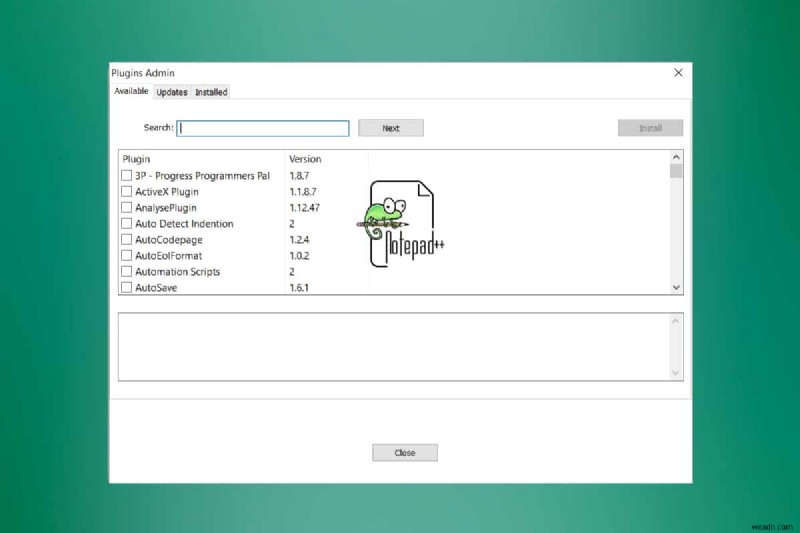 วิธีเพิ่มปลั๊กอิน Notepad++ บน Windows 10 