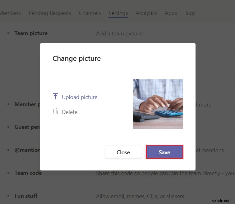 วิธีเปลี่ยนอวาตาร์โปรไฟล์ Microsoft Teams 