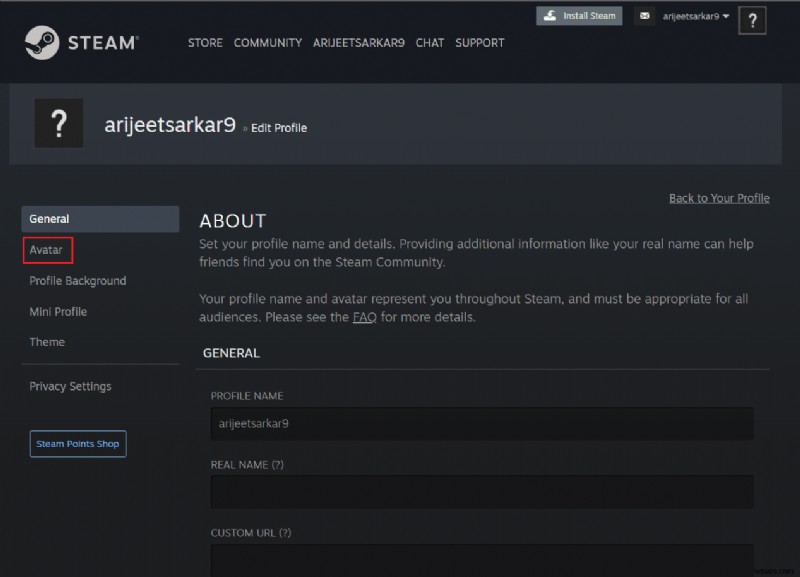 วิธีเปลี่ยนรูปโปรไฟล์ Steam 