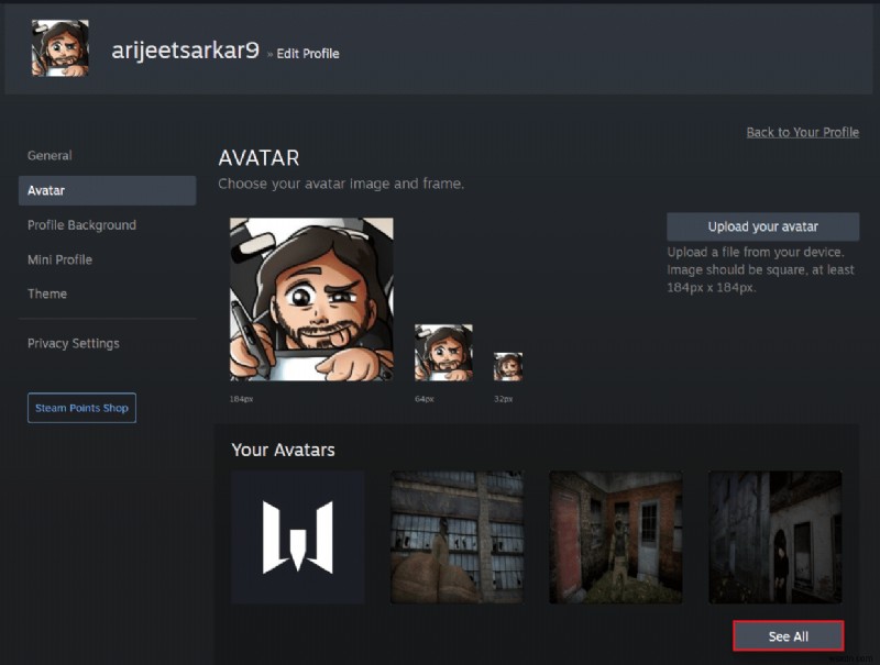 วิธีเปลี่ยนรูปโปรไฟล์ Steam 