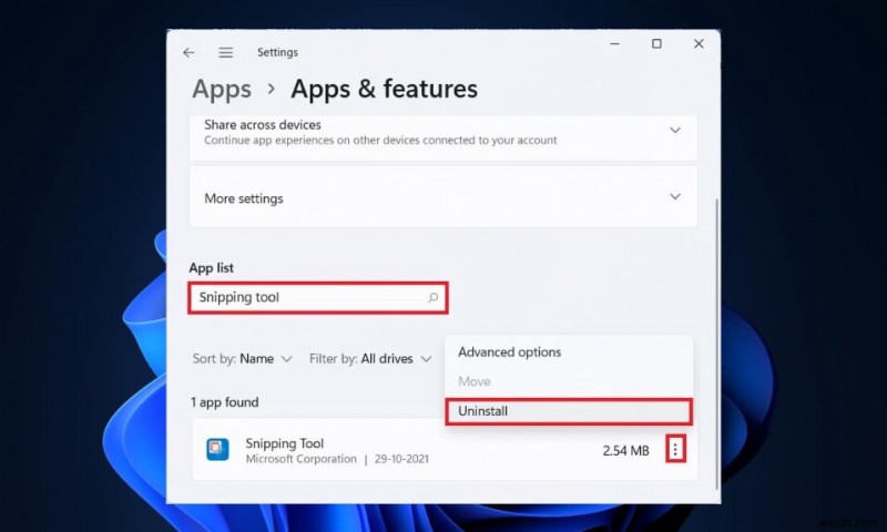 วิธีปิดการใช้งาน Snipping Tool ใน Windows 11 