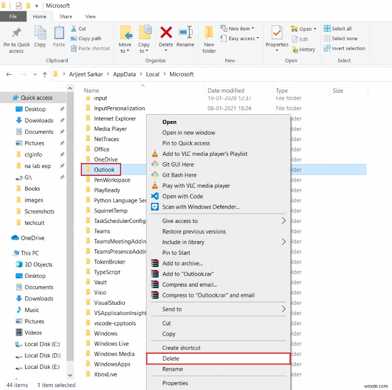 แก้ไขแอป Outlook จะไม่เปิดใน Windows 10