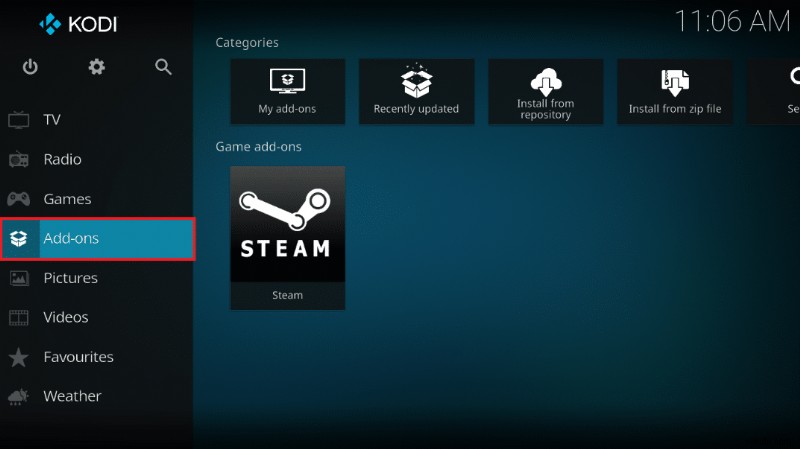 วิธีเล่นเกม Steam จาก Kodi