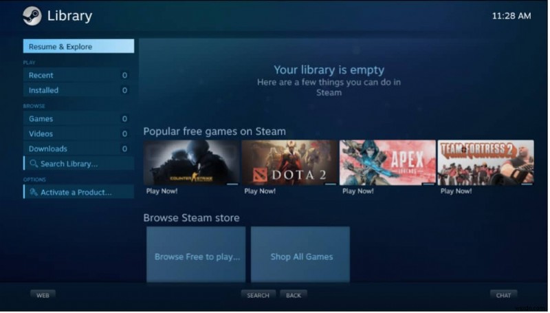 วิธีเล่นเกม Steam จาก Kodi