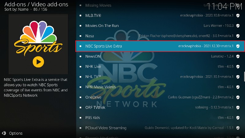 วิธีดู NFL บน Kodi