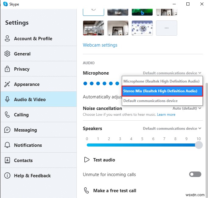 แก้ไข Skype Stereo Mix ไม่ทำงานใน Windows 10 