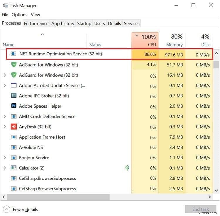 แก้ไข .NET Runtime Optimization Service การใช้งาน CPU สูง 