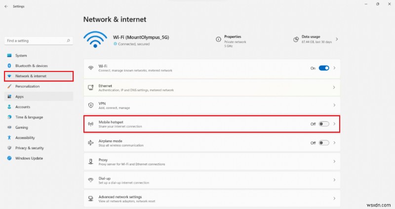 วิธีเปิดใช้งานหรือปิดใช้งาน Mobile Hotspot ใน Windows 11