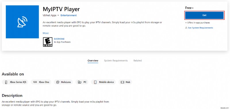 วิธีการดาวน์โหลด MyIPTV Player