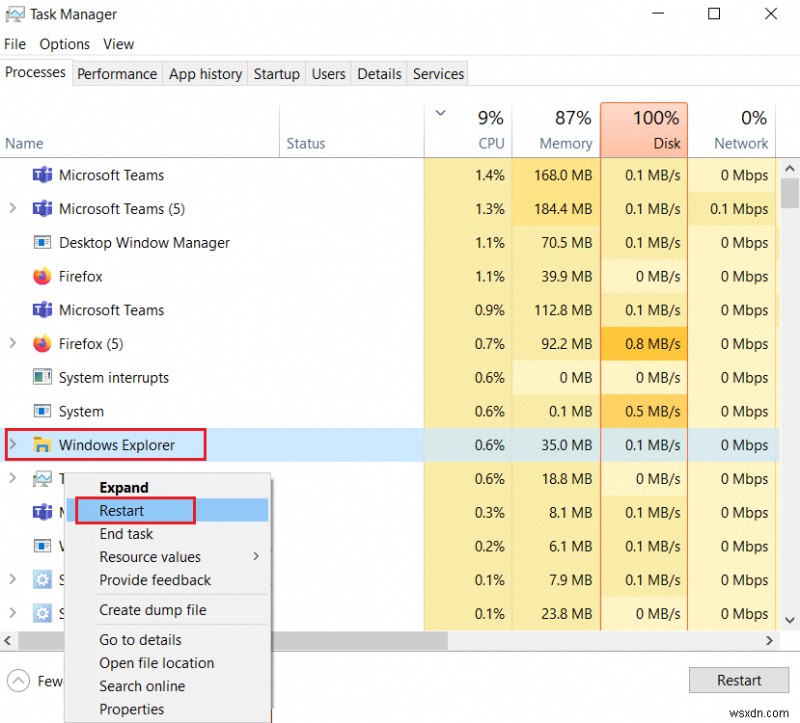 แก้ไข File Explorer ไม่ตอบสนองใน Windows 10 