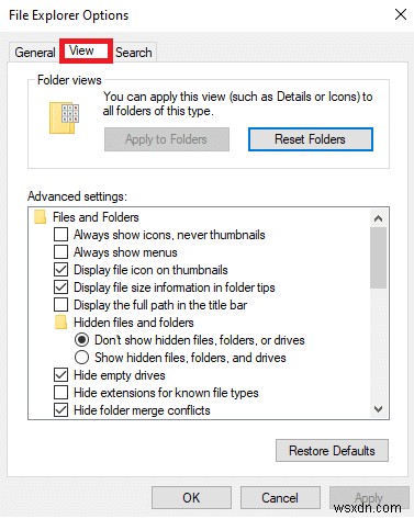 แก้ไข File Explorer ไม่ตอบสนองใน Windows 10 