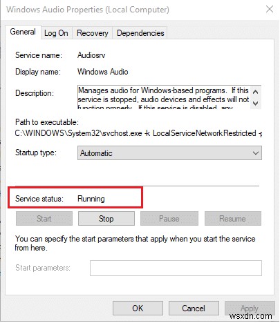 วิธีแก้ไขบริการเสียงไม่ทำงาน Windows 10 