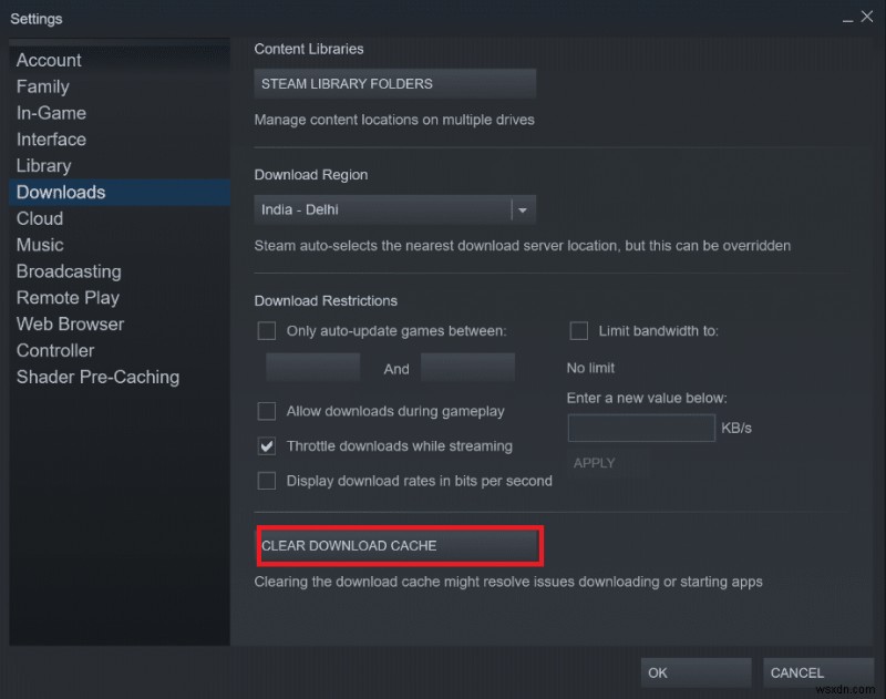 แก้ไข Steam ช้าใน Windows 10