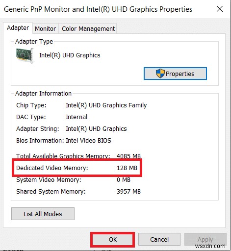 วิธีตรวจสอบว่าฉันมี VRAM ใน Windows 10 มากแค่ไหน