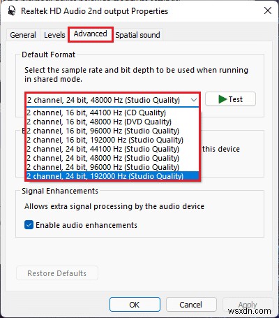 แก้ไข Realtek Audio Console ไม่ทำงานใน Windows 11