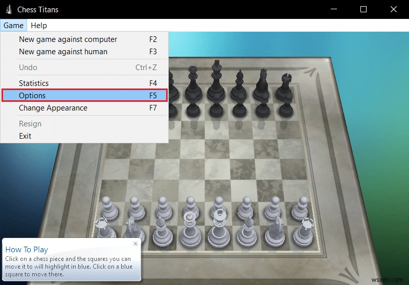 วิธีเล่น Chess Titans บน Windows 10 