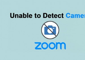 Fix Zoom ไม่สามารถตรวจจับกล้องได้ 