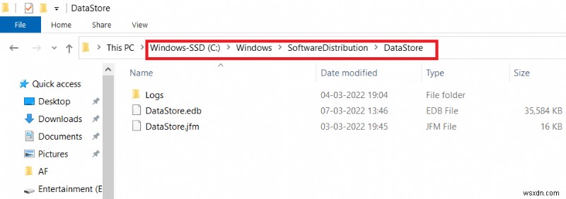 แก้ไข Windows Update ดาวน์โหลด 0x800f0984 2H1 Error 