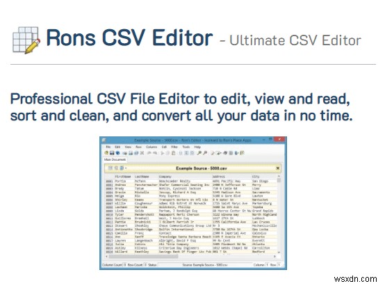 30 เครื่องมือแก้ไข CSV ที่ดีที่สุดสำหรับ Windows