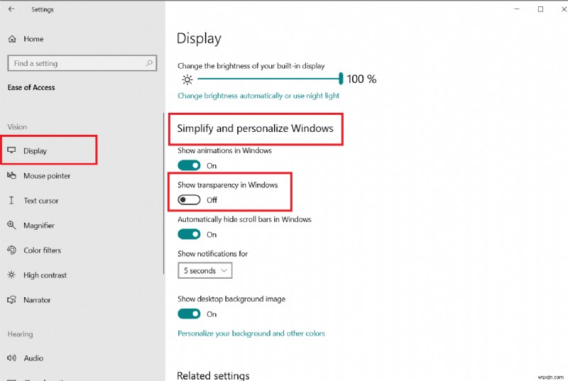 วิธีทำให้ทาสก์บาร์โปร่งใสใน Windows 10 