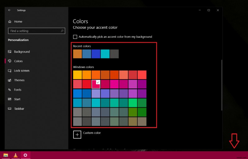 วิธีเปลี่ยนสีทาสก์บาร์ใน Windows 10 