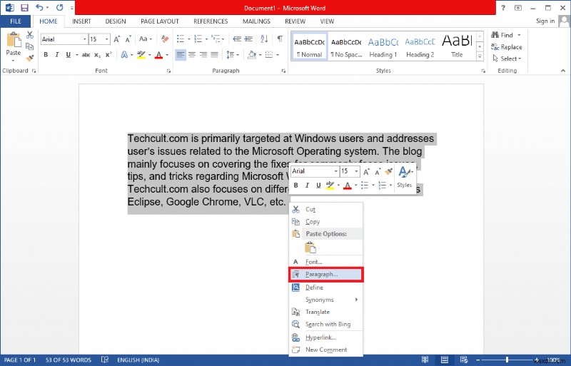 วิธีสร้างการเยื้องแฮงก์ใน Word และ Google เอกสาร