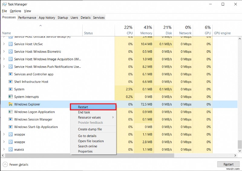 แก้ไขแถบงานที่แสดงแบบเต็มหน้าจอใน Windows 10 