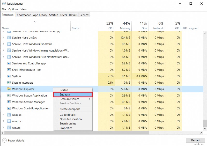 แก้ไขแถบงานที่แสดงแบบเต็มหน้าจอใน Windows 10 