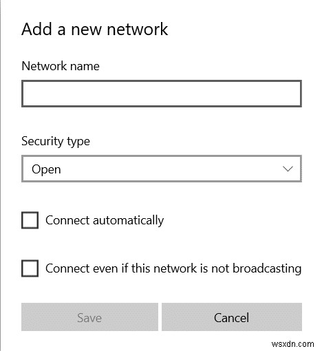 แก้ไขไม่พบเครือข่าย WiFi ใน Windows 10