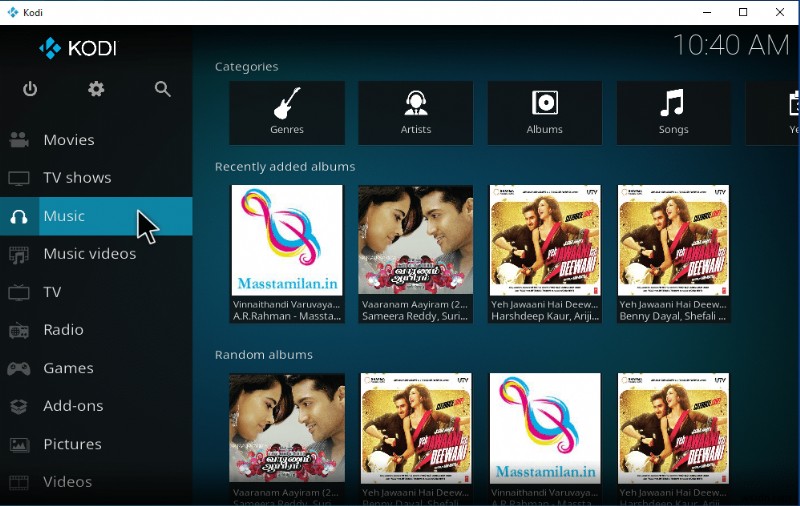 วิธีการเพิ่มเพลงใน Kodi