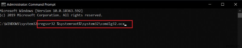 แก้ไข COMDLG32.OCX ที่หายไปใน Windows 10 