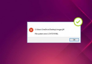 แก้ไขข้อผิดพลาดระบบไฟล์ Windows 10 2147219196 
