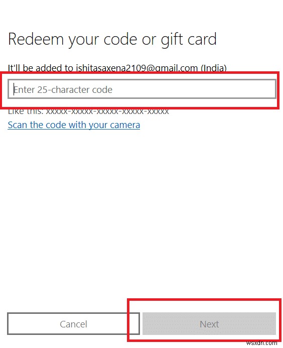วิธีแลกบัตรของขวัญในบัญชี Microsoft 
