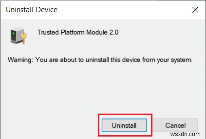 แก้ไขข้อผิดพลาด Trusted Platform Module 80090016 ใน Windows 10 