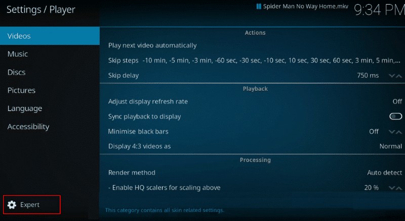 วิธีเพิ่มความเร็ว Kodi ใน Windows 10 